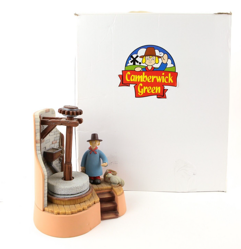 ROBERT HARROP 'GRINDING THE CORN' CAMBERWICK GREEN MUSIC BOX FIGURE CGMB12 BOXED