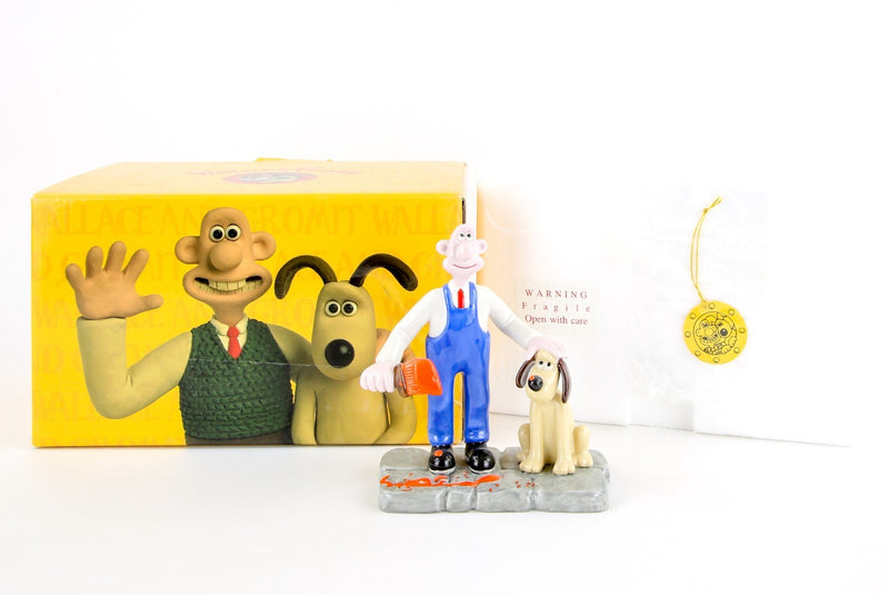 COALPORT CHARACTERS 'READY FOR TAKEOFF' WALLACE & GROMIT FIGURE MODEL, BOXED