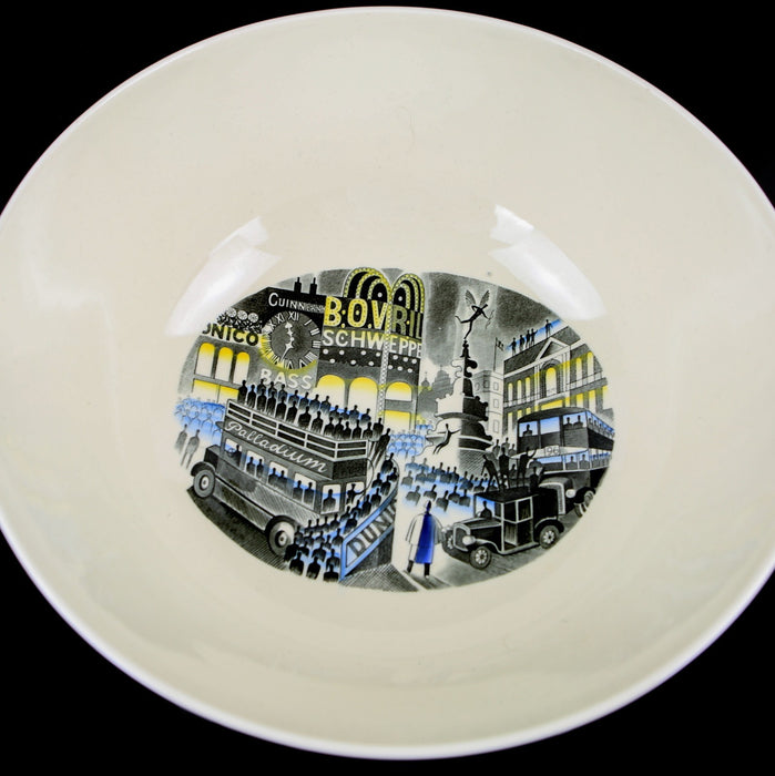 ERIC RAVILIOUS, WEDGWOOD 'BOAT RACE' 1975 LARGE LIMITED EDITION BOWL 175/200 COA