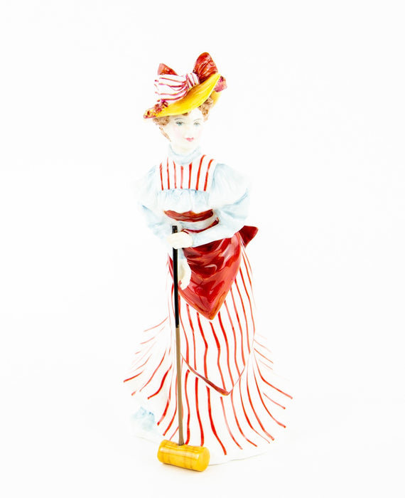 ROYAL DOULTON 'CROQUET' SPORTING HERITAGE FIGURE MODEL HN3470 & COA