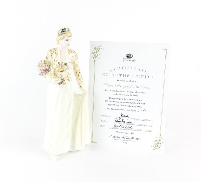 COALPORT 'DIANA, THE JEWEL IN THE CROWN' LIMITED EDITION FIGURE CW464 & COA