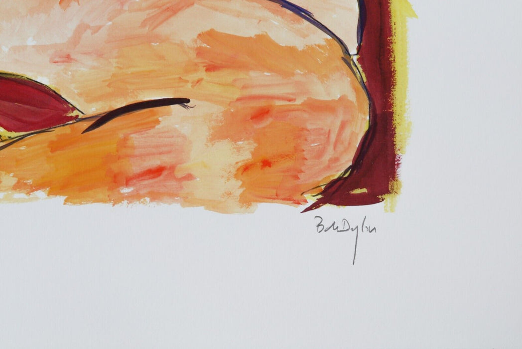 BOB DYLAN, 'WOMAN ON A BED' LIMITED EDITION DRAWN BLANK SERIES PRINT 2008 SIGNED