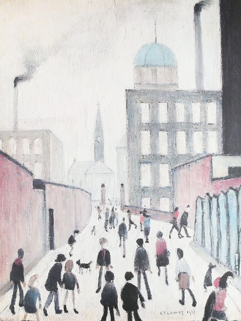 L.S. LAURENCE STEPHEN LOWRY 'MRS SWINDELL'S PICTURE' SIGNED LIMITED EDITION PRINT, 606/850