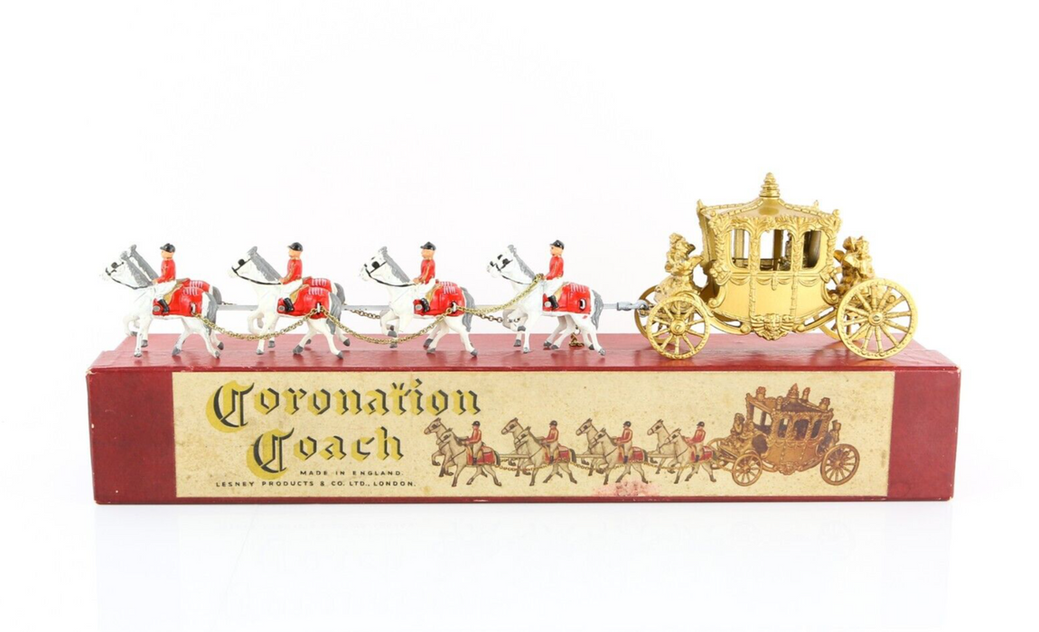 MOKO LESNEY MATCHBOX CORONATION COACH STATE ROAD LANDAU, KING & QUEEN, BOXED