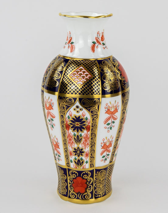 ROYAL CROWN DERBY - JAPANESE OLD IMARI 1128 JASMINE VASE
