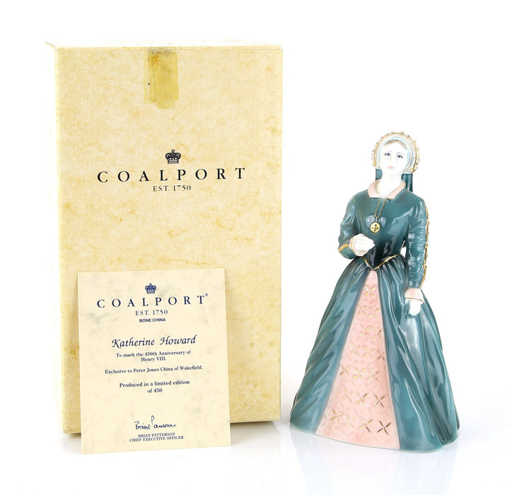 COALPORT 'KATHERINE HOWARD' LIMITED EDITION HENRY VIII WIFE FIGURE, BOXED & COA