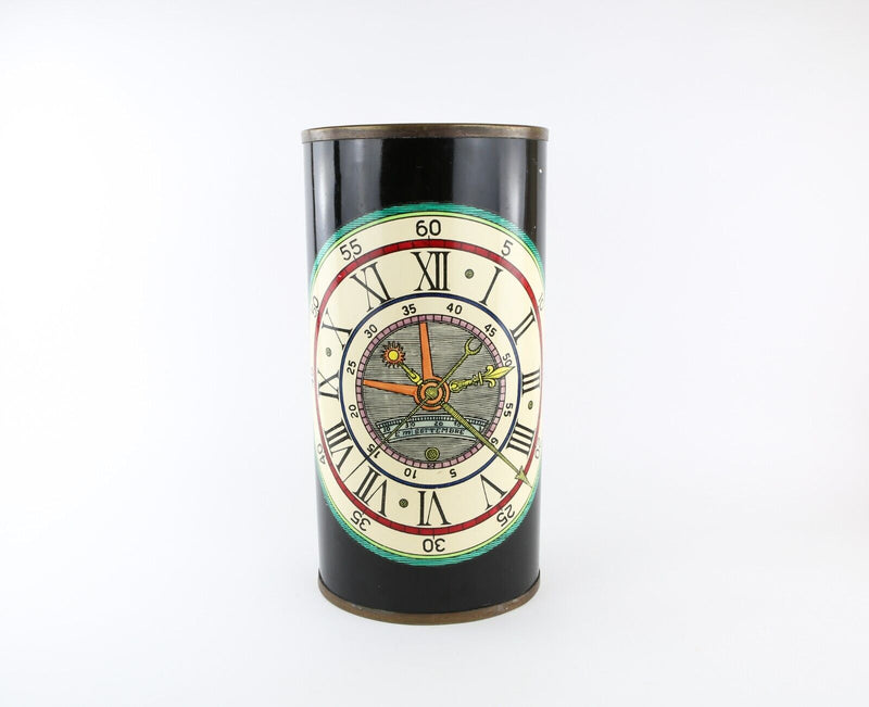 FORNASETTI, MILANO 'CLOCK DIAL' VINTAGE UMBRELLA STICK HALL STAND, LABEL TO BASE