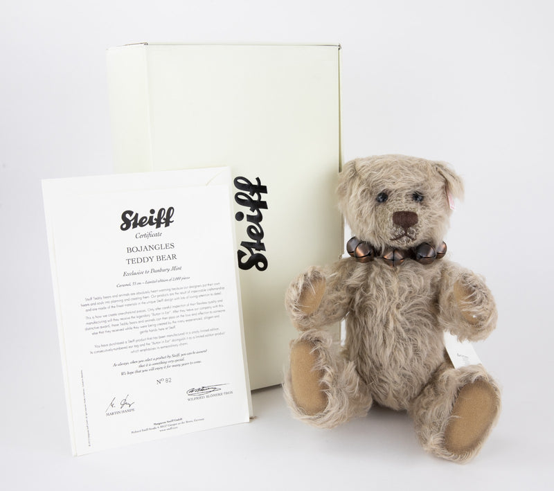 STEIFF 'BOJANGLES' LIMITED EDITION TEDDY BEAR 664274, BOXED & COA