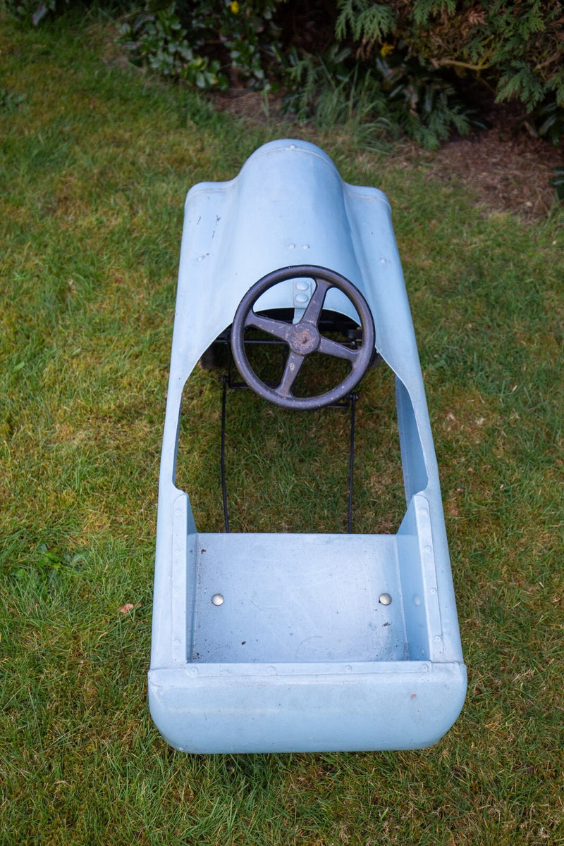 TRIANG 'T30 LIGHTNING' TIN-PLATE RIDE-ON PEDAL CAR TOY