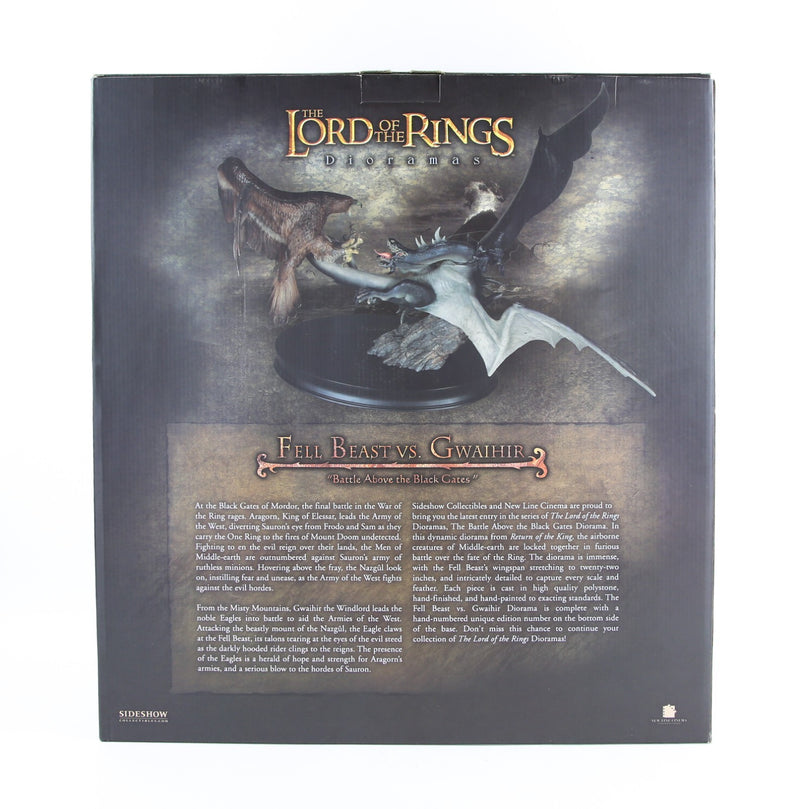 LORD OF THE RINGS - SIDESHOW 'FELL BEAST VS GWAIHIR' MODEL 9715 251/1250, BOXED