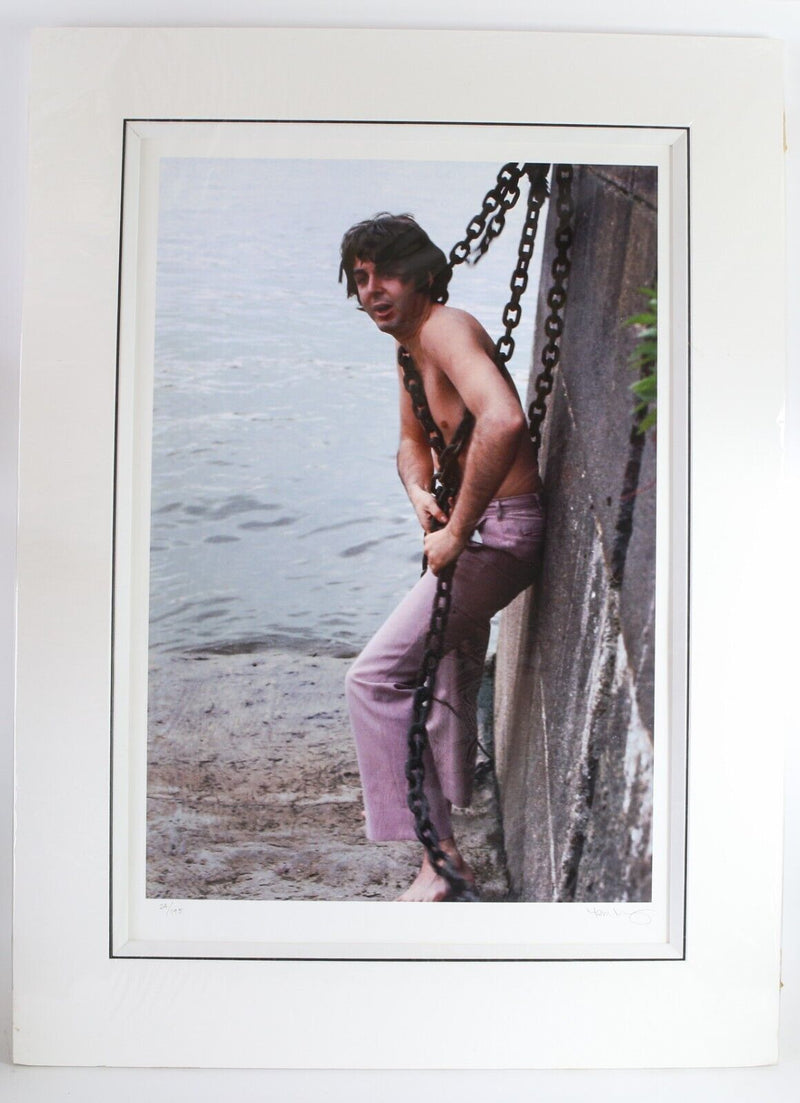 TOM MURRAY, 'CHAINS, ST KATHERINE'S DOCK', LIMITED EDITION BEATLES PRINT, SIGNED