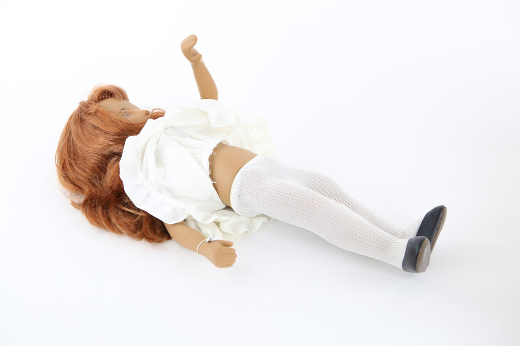 TRENDON SASHA DOLL - REDHEAD WHITE DRESS GIRL 108 433-778, BOXED
