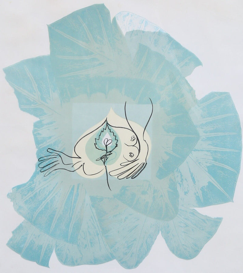 CERI RICHARDS, 'GREEN METAPHOR', 1965, LARGE COLOUR LITHOGRAPHIC PRINT, SIGNED