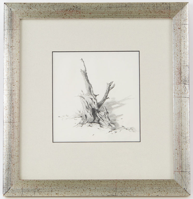 DAVID SHEPHERD, 'TREE ROOT', ORIGINAL PENCIL DRAWING SKETCH & COA