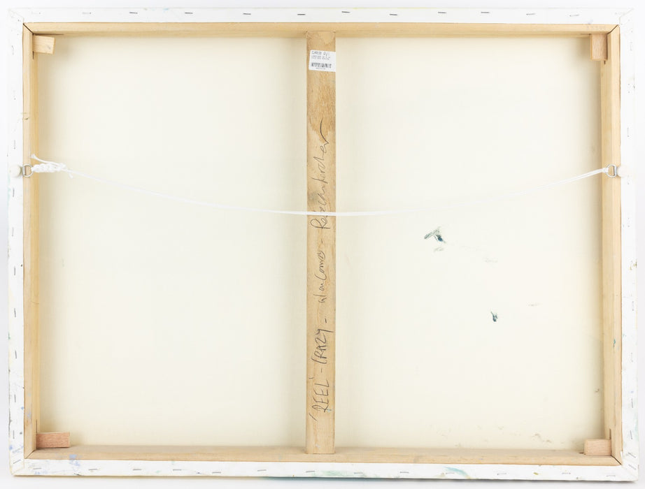 REBECCA LARDNER 'REEL CRAZY' COASTAL SEASIDE BAY LARGE ORIGINAL PAINTING, SIGNED