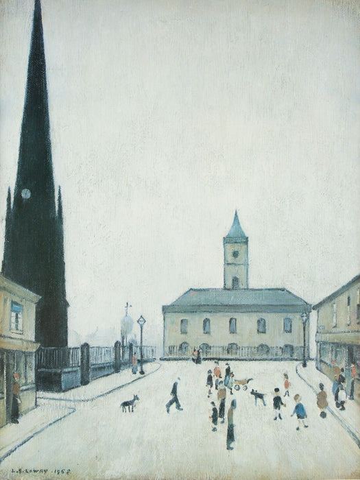 L.S. LAURENCE STEPHEN LOWRY, 'OLD TOWN HALL, MIDDLESBROUGH', LIMITED EDITION PRINT