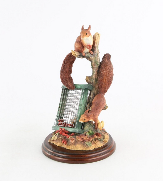 BORDER FINE ARTS 'AUTUMN REDS' SIGNED FIGURE TABLEAU B0779, BOXED & COA