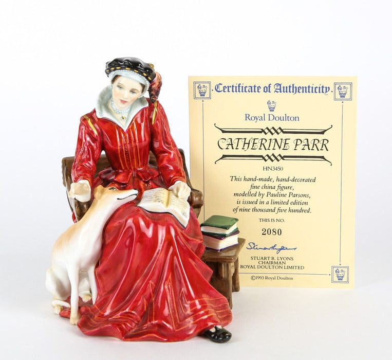 ROYAL DOULTON 'CATHERINE PARR' LIMITED EDITION HENRY VIII WIFE FIGURE HN3450 C.O.A.