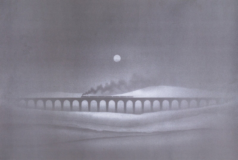 TREVOR GRIMSHAW, 'RIBBLEHEAD VIADUCT', LIMITED EDITION PRINT 24/500, SIGNED