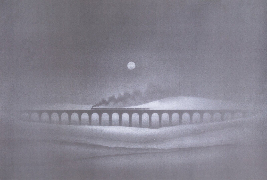 TREVOR GRIMSHAW, 'RIBBLEHEAD VIADUCT', LIMITED EDITION PRINT 24/500, SIGNED
