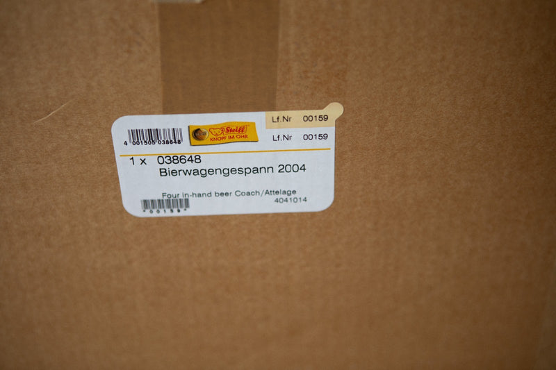 STEIFF 'BIERWAGENGESPANN' LIMITED EDITION BEAR BEER WAGON TEAM 038648, BOXED