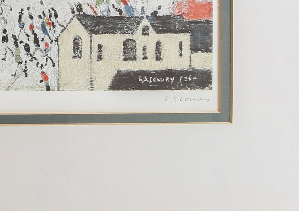 L.S. LAURENCE STEPHEN LOWRY, 'STATION APPROACH', SIGNED LIMITED EDITION PRINT, 295/850