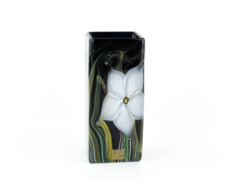TIMOTHY HARRIS FOR ISLE OF WIGHT 'FLOWER BOX' 2011 GLASS RECTANGLE VASE, SIGNED