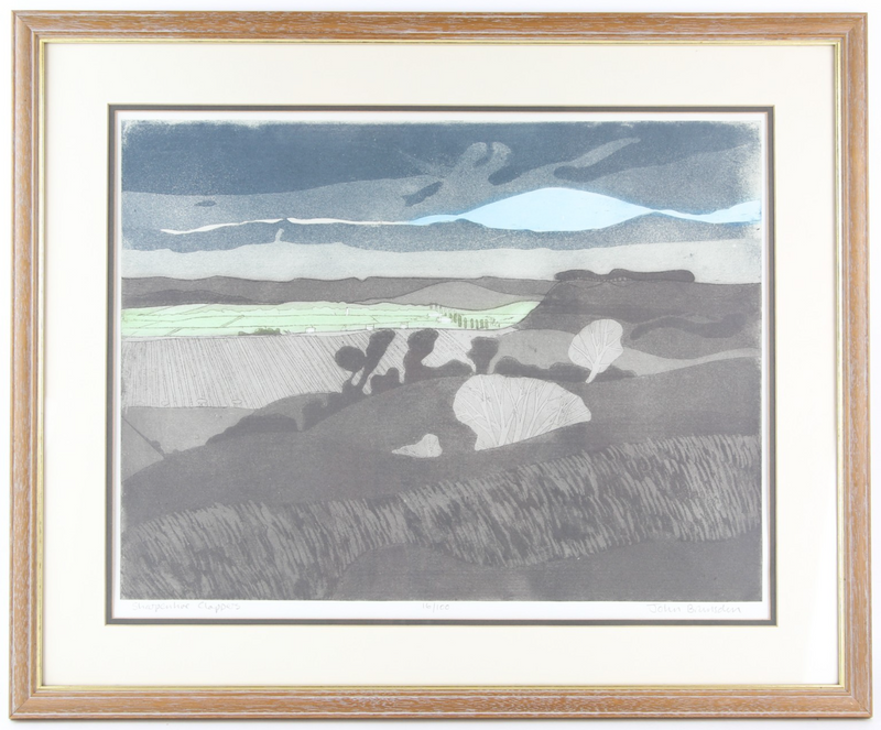 JOHN BRUNSDON 'SHARPENHOE CLAPPERS' LIMITED EDITION ETCHING PRINT 16/100, SIGNED