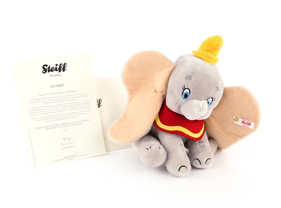 STEIFF 'DUMBO' LIMITED EDITION DISNEY ELEPHANT TEDDY BEAR 354564 186/2000 & COA