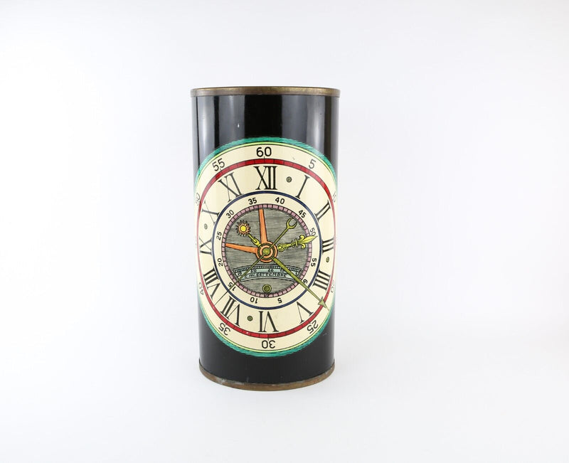 FORNASETTI, MILANO 'CLOCK DIAL' VINTAGE UMBRELLA STICK HALL STAND, LABEL TO BASE
