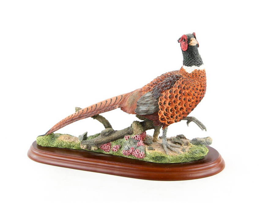 BORDER FINE ARTS 'PHEASANT' FIGURE MODEL TABLEAU A1475, BOXED