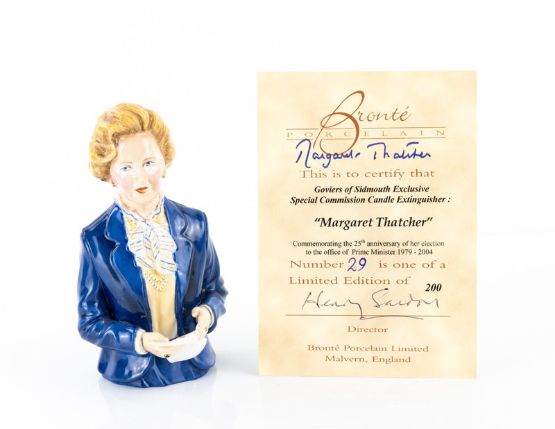 BRONTE - MARGARET THATCHER LIMITED EDITION GOVIERS CANDLE SNUFFER & COA