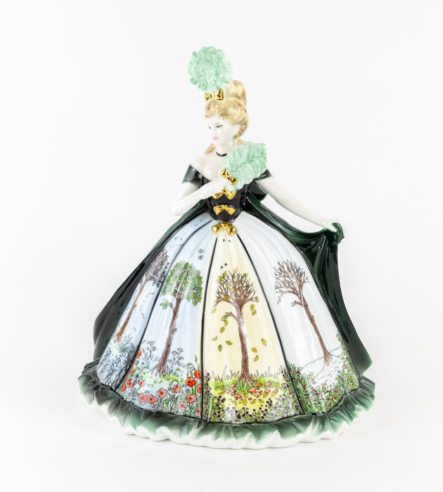 COALPORT 'FOUR SEASONS' LIMITED EDITION MILLENNIUM BALL FIGURE MODEL & COA