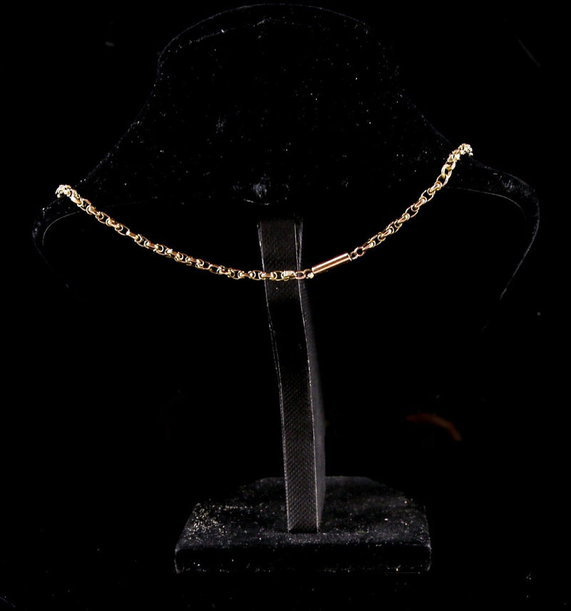 9ct YELLOW GOLD BELCHER STYLE CHAIN, 5.8g, STAMPED 9ct, 48cm LENGTH
