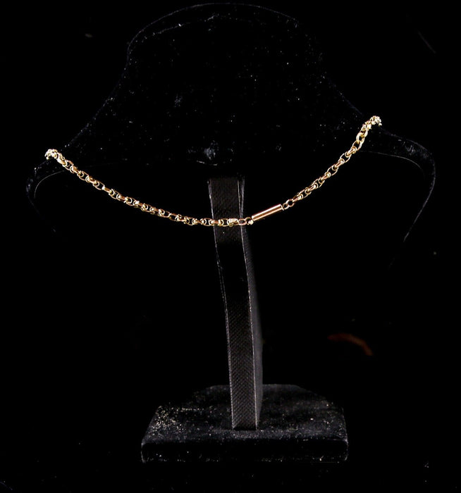 9ct YELLOW GOLD BELCHER STYLE CHAIN, 5.8g, STAMPED 9ct, 48cm LENGTH