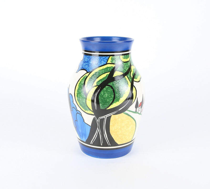CLARICE CLIFF BY WEDGWOOD 'MAY AVENUE' LIMITED EDITION BIZARRE ISIS VASE, BOXED