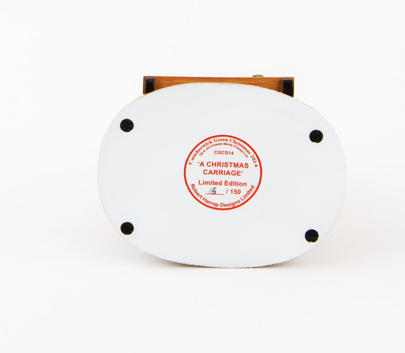 ROBERT HARROP 'A CHRISTMAS CARRIAGE' CAMBERWICK GREEN FIGURE MODEL CGCS14, BOXED