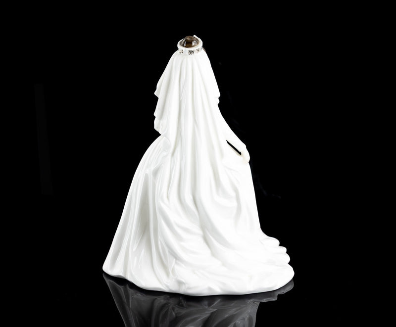 COALPORT 'HRH PRINCESS MARGARET' LIMITED EDITION ROYAL BRIDES FIGURE MODEL & COA