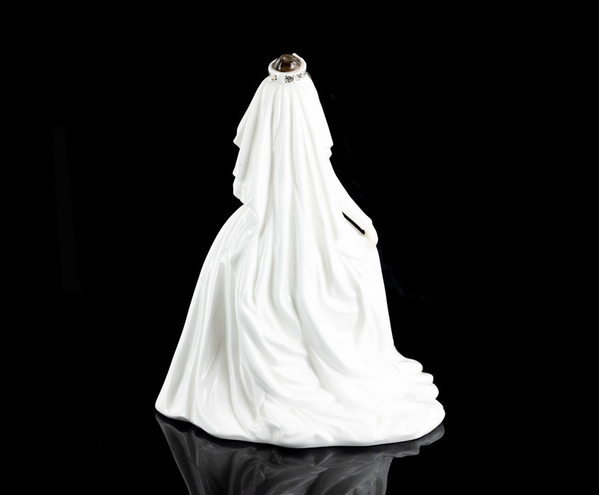 COALPORT 'HRH PRINCESS MARGARET' LIMITED EDITION ROYAL BRIDES FIGURE MODEL & COA