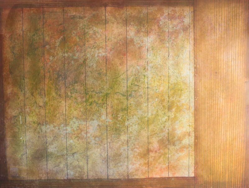 DOUGLAS OWEN PORTWAY - 1971 LARGE ORIGINAL ABSTRACT STUDY OIL PAINTING, SIGNED