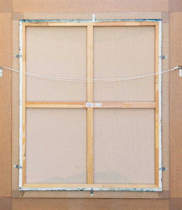 JENNINE PARKER, 'EXUBERANCE', FIGURAL STUDY, LARGE ORIGINAL OIL PAINTING, SIGNED