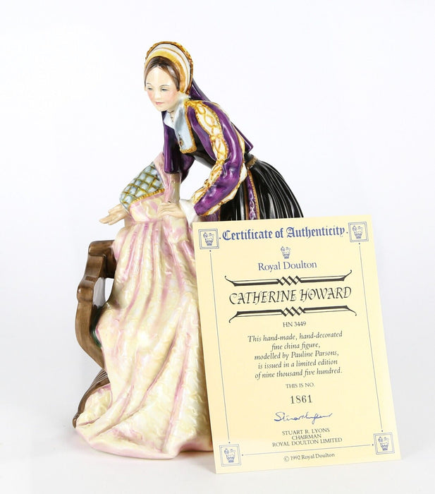 ROYAL DOULTON 'CATHERINE HOWARD' LIMITED EDITION HENRY VIII WIFE FIGURE HN3449
