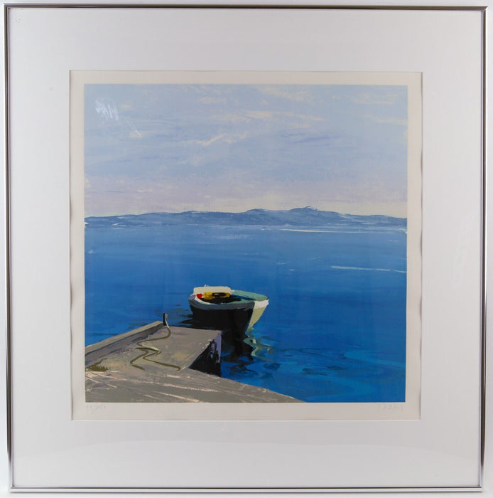 DONALD HAMILTON FRASER 'EARLY MORNING JETTY' SIGNED LIMITED EDITION PRINT 93/250