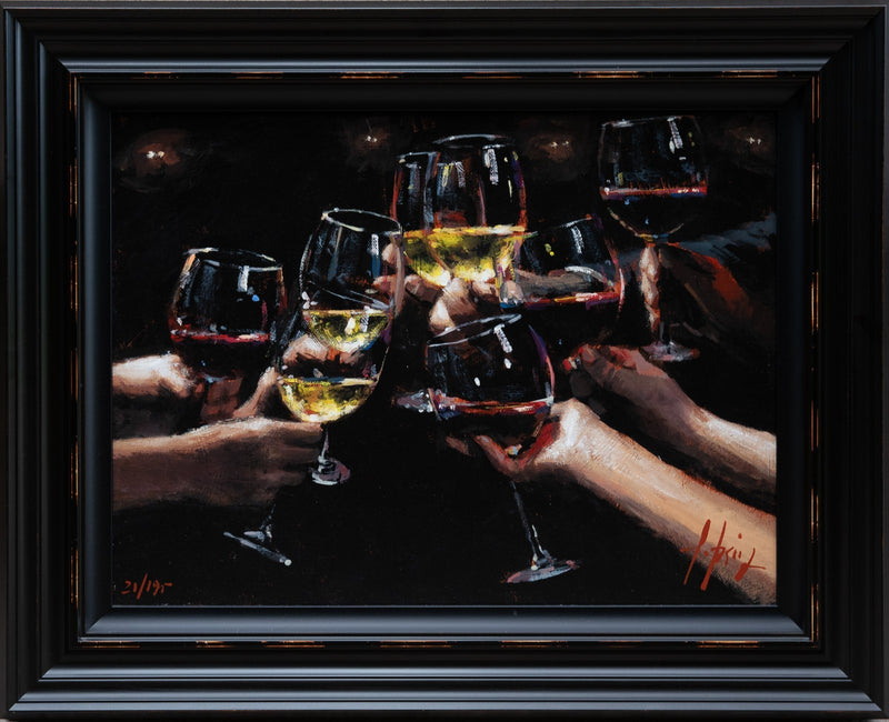 FABIAN PEREZ 'FOR A BETTER LIFE VIII WHITE & RED' LIMITED EDITION WINE PRINT COA