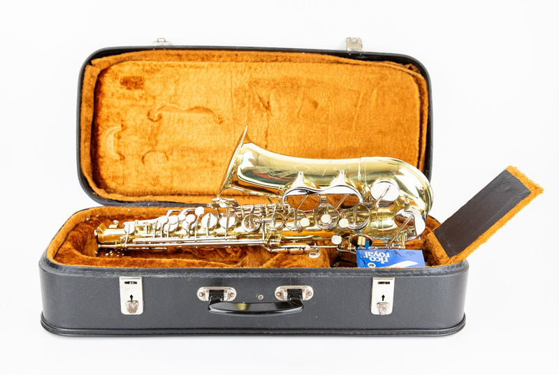 BOOSEY & HAWKES 'POWERTONE' SAXOPHONE & FITTED CASE BOX