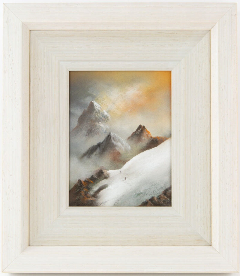 PHILIP GRAY, 'MOUNTAIN VIEW', LANDSCAPE SCENE STUDY, ORIGINAL PASTEL, SIGNED