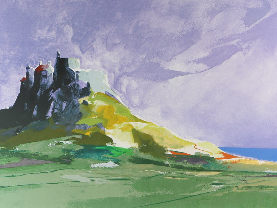 DONALD HAMILTON FRASER 'LINDISFARNE CASTLE' SIGNED LIMITED EDITION PRINT 175/275