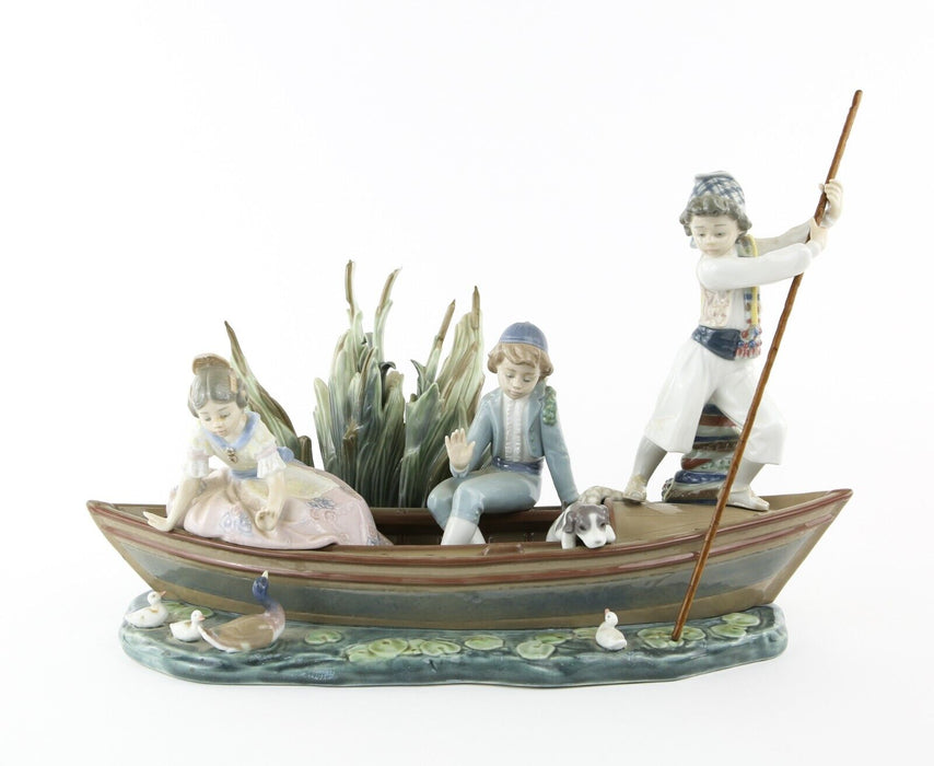 LLADRO 'VALENCIAN CRUISE' LARGE LIMITED EDITION BOAT FIGURE 1731, BOXED & COA