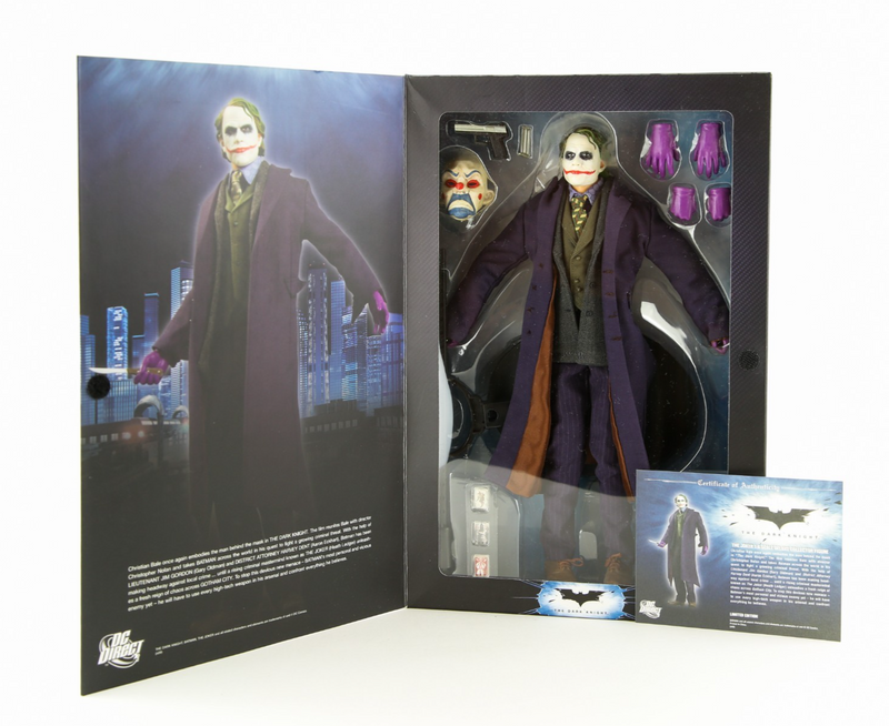 BATMAN, THE DARK KNIGHT - DC DIRECT JOKER 1:6 SCALE DELUXE COLLECTOR FIGURE, BOX