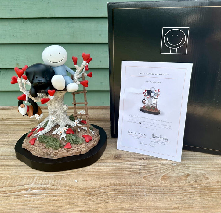 DOUG HYDE, 'FAMILY TREE', COLD CAST PORCELAIN SCULPTURE MODEL 94/95, BOXED & COA